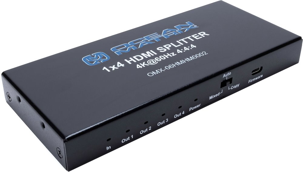 06HMHM0002 HDMI 2.0 1x4 Splitter With HDCP 2.2 and Downscaling by Ocean Matrix
